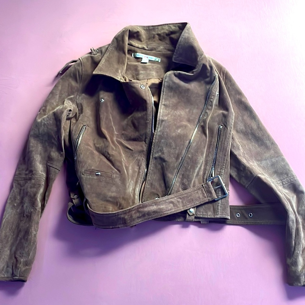 CHELSEA & BROWN Leather Jacket M